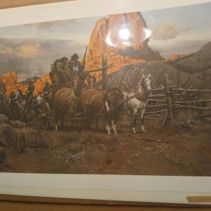 Signed Print "Waiting for the Escort"